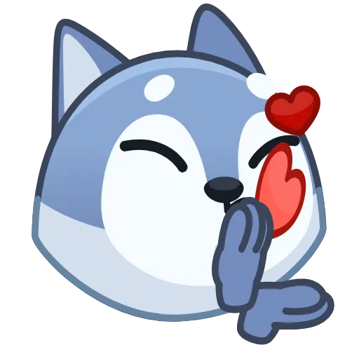 😘 Стикер «Wolf Awoo Emoji» для Telegram