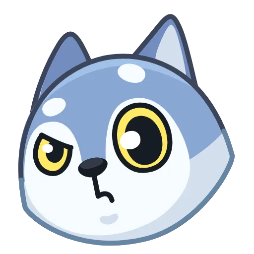🤨 Стикер «Wolf Awoo Emoji» для Telegram