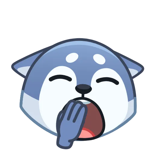 🥱 Стикер «Wolf Awoo Emoji» для Telegram