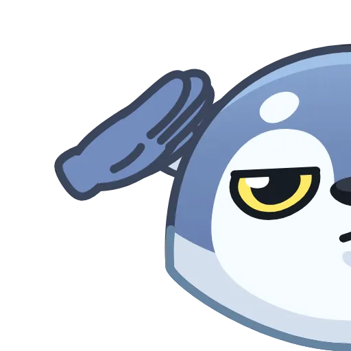 🫡 Стикер «Wolf Awoo Emoji» для Telegram