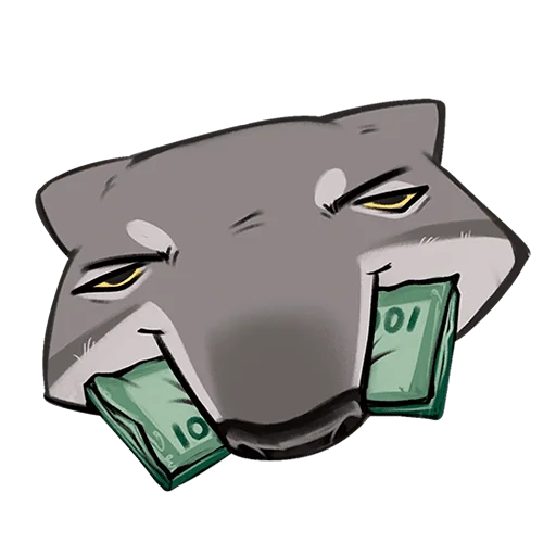 🤑 Стикер «Ауф Без Текста» для Telegram