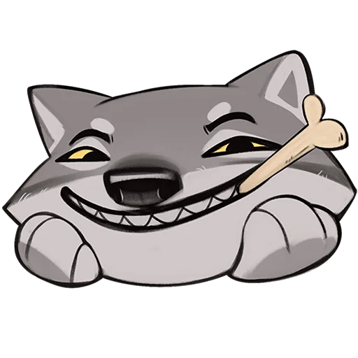 🦴 Стикер «Ауф Без Текста» для Telegram