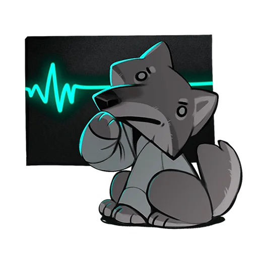 🤔 Стикер «Ауф Без Текста» для Telegram