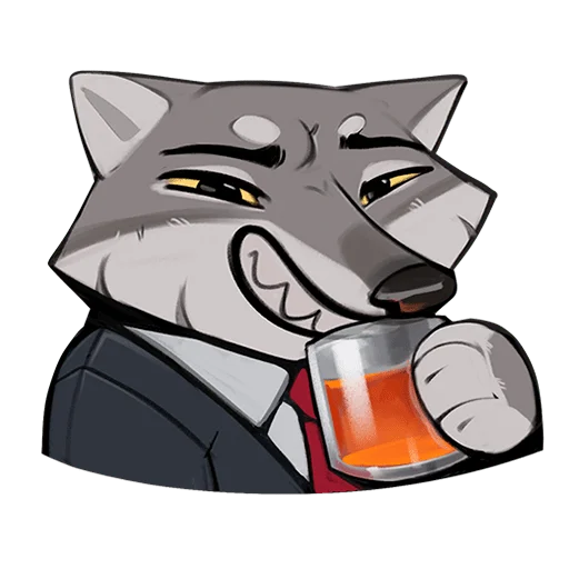 🥃 Стикер «Ауф Без Текста» для Telegram