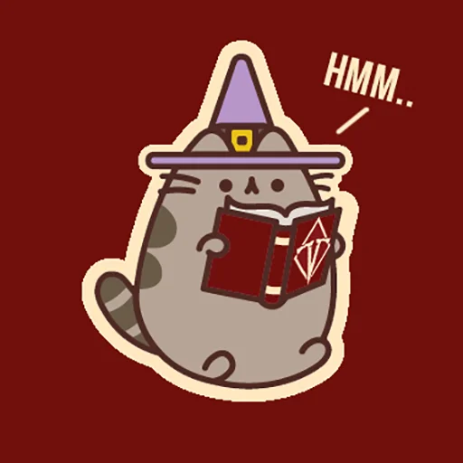 🤔 Стикер «Д7 pusheen» для Telegram