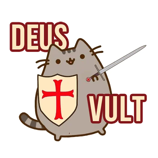 ⚔️ Стикер «Д7 pusheen» для Telegram