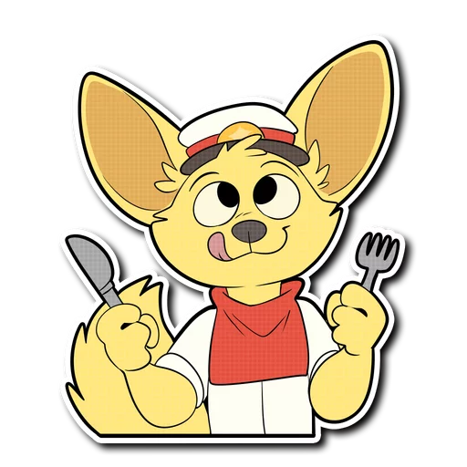 🍽 Стикер «Axel Sparkster» для Telegram