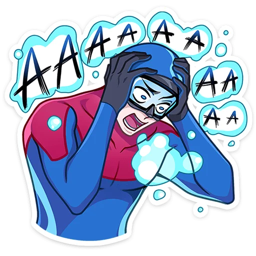 🏊 Стикер «Аквалангист Аксель» для Telegram
