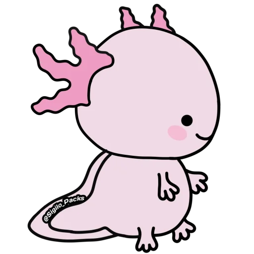 😶 Стикер «Axolote» для Telegram