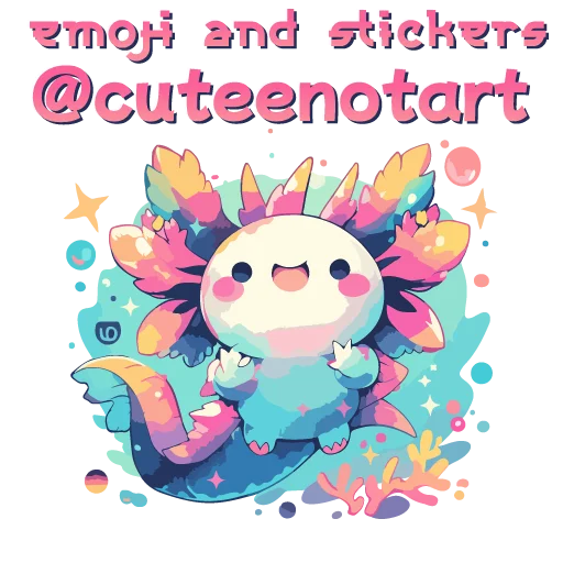 💕 Стикер «Axolotl» для Telegram