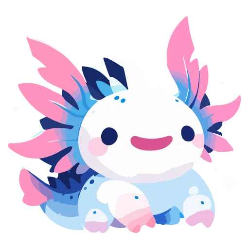 Стикерпак Axolotl для Telegram — скачать