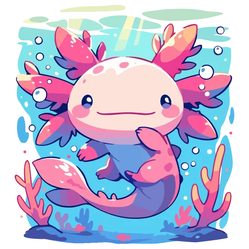 💕 Стикер «Axolotl» для Telegram