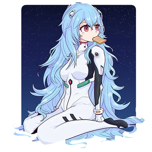 🍞 Стикер «rei ayanami» для Telegram