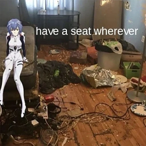 🪑 Стикер «rei ayanami» для Telegram