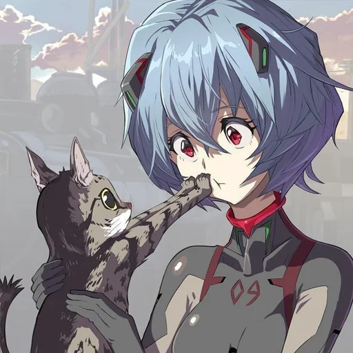 😳 Стикер «rei ayanami» для Telegram
