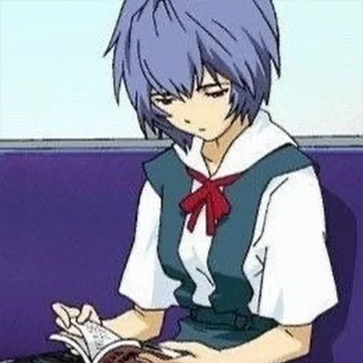 📚 Стикер «rei ayanami» для Telegram