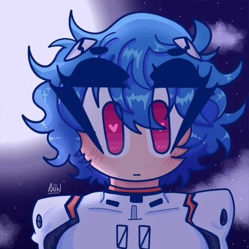 😳 Стикер «rei ayanami» для Telegram
