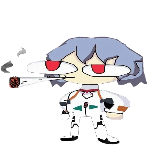🚬 Стикер «rei ayanami» для Telegram