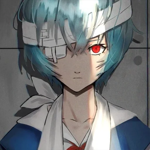 😡 Стикер «rei ayanami» для Telegram