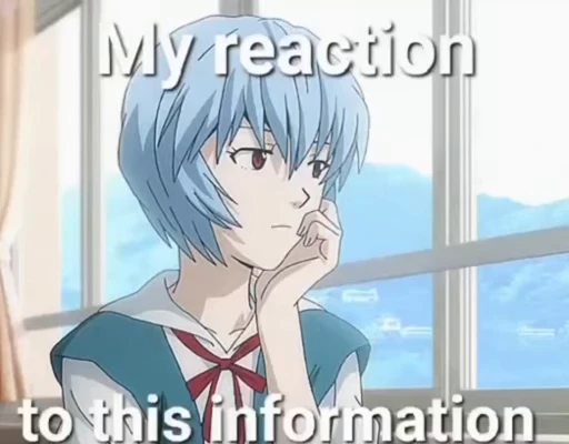 😒 Стикер «ayanami rei everyday» для Telegram