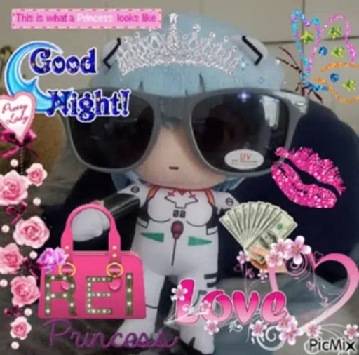 😴 Стикер «ayanami rei everyday» для Telegram