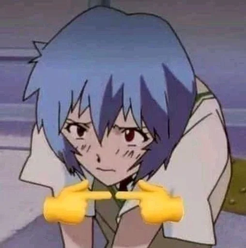 😳 Стикер «Ayanami Rei» для Telegram