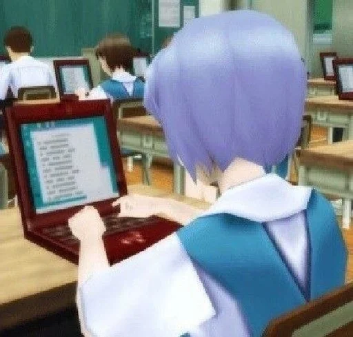 🤓 Стикер «Ayanami Rei» для Telegram