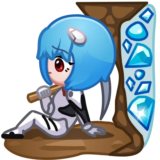 Стикер 19 Ayanami Rei