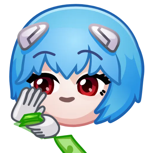 💸 Стикер «Ayanami Rei» для Telegram