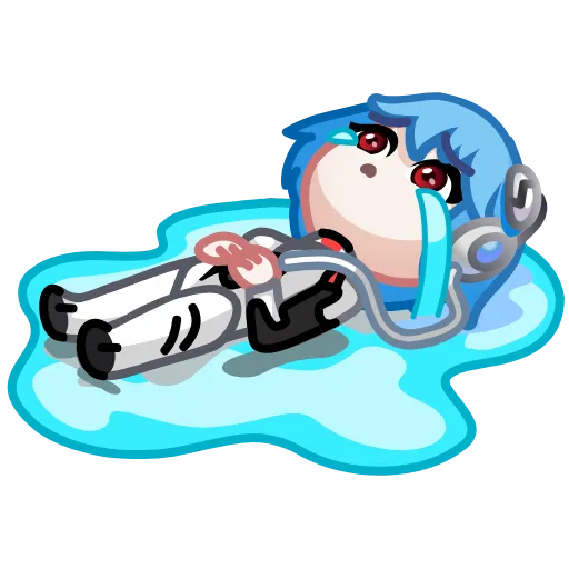 😭 Стикер «Ayanami Rei» для Telegram