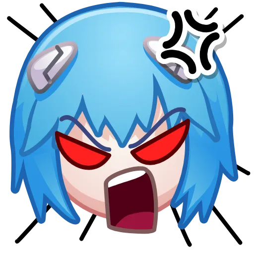 🤬 Стикер «Ayanami Rei» для Telegram