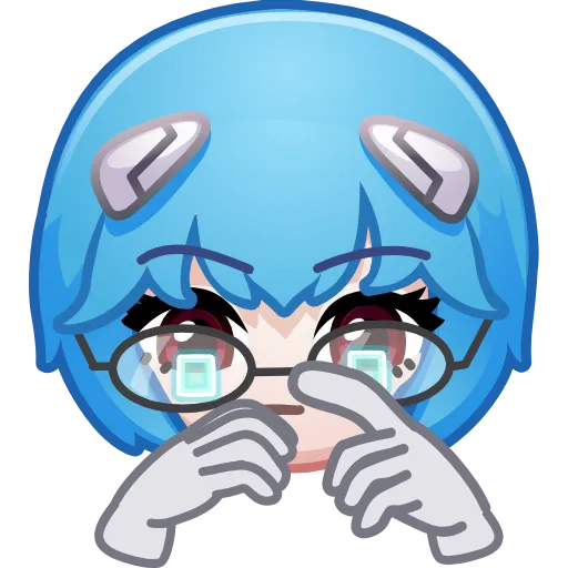 👩‍💻 Стикер «Ayanami Rei» для Telegram