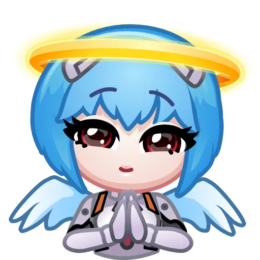 😇 Стикер «Ayanami Rei» для Telegram