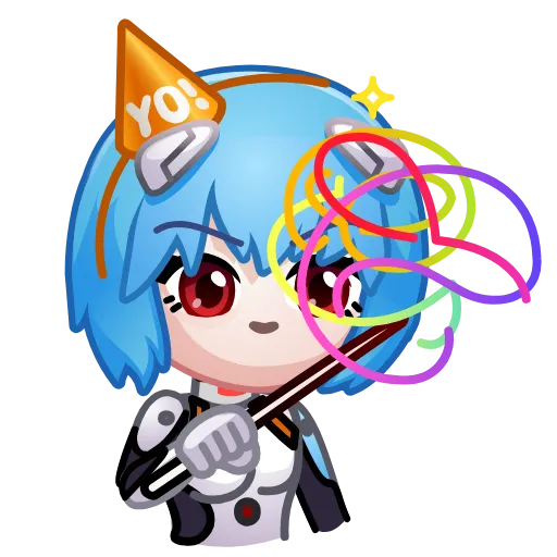 🧙‍♂️ Стикер «Ayanami Rei» для Telegram