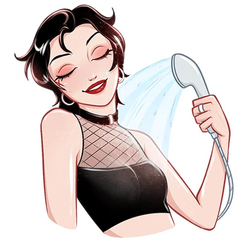🚿 Стикер «Азазель без надписей» для Telegram