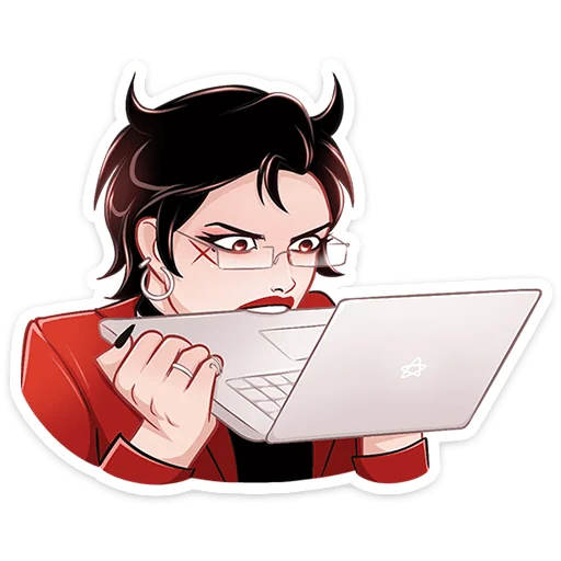 💻 Стикер «Азазель без надписей» для Telegram