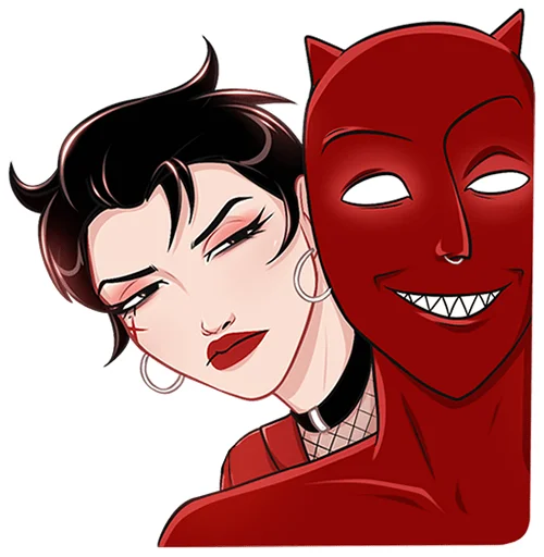 😈 Стикер «Азазель без надписей» для Telegram