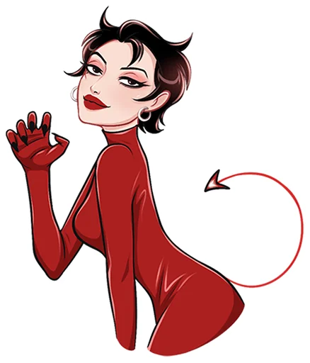 😽 Стикер «Азазель без надписей» для Telegram