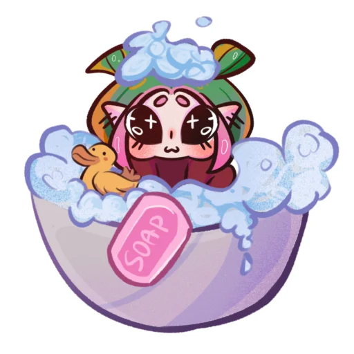 🦆 Стикер «Azix & Oxy» для Telegram