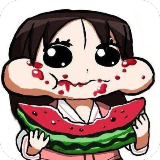 🍉 Стикер «Brainrot Azumanga Daioh» для Telegram