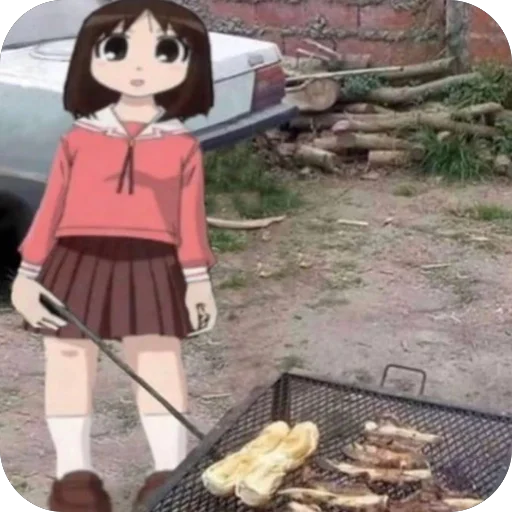 🍳 Стикер «Brainrot Azumanga Daioh» для Telegram