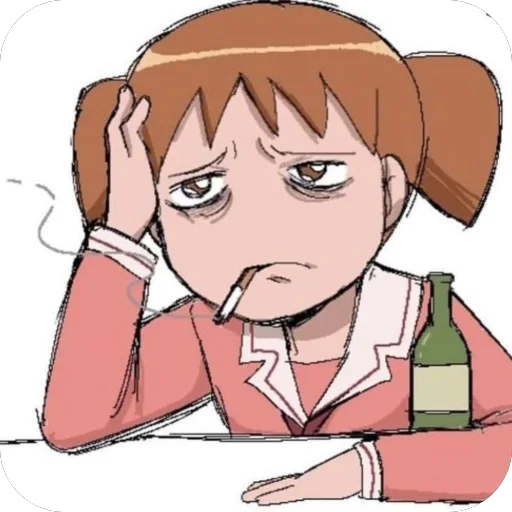 😪 Стикер «Brainrot Azumanga Daioh» для Telegram