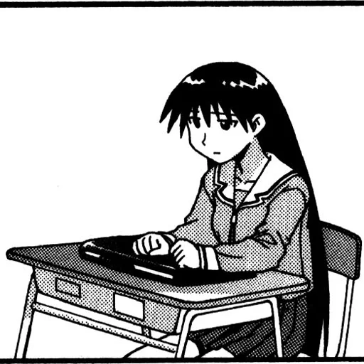 😔 Стикер «Azumanga Daioh» для Telegram