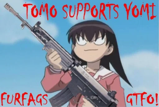 🔫 Стикер «Azumanga Daioh and Mykhailo» для Telegram