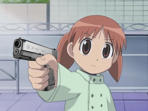 🔫 Стикер «Azumanga Daioh and Mykhailo» для Telegram