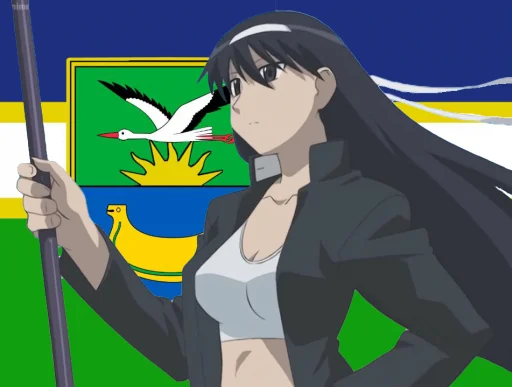 🇺🇦 Стикер «Azumanga Daioh and Mykhailo» для Telegram