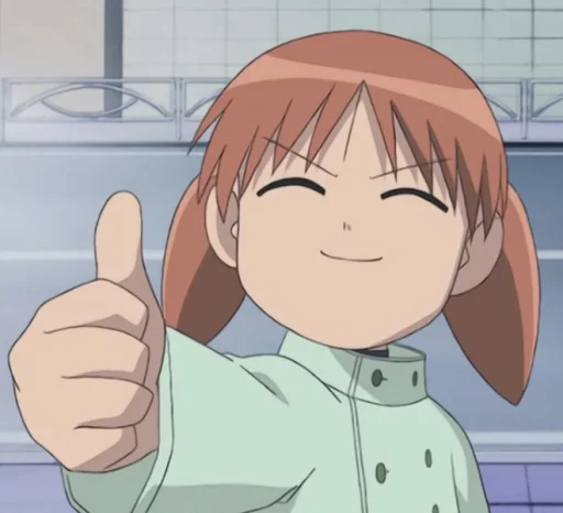 👍 Стикер «Azumanga Daioh and Mykhailo» для Telegram