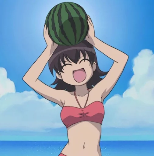 🍉 Стикер «Azumanga Daioh and Mykhailo» для Telegram