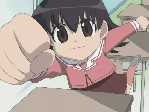 👊 Стикер «Azumanga Daioh and Mykhailo» для Telegram