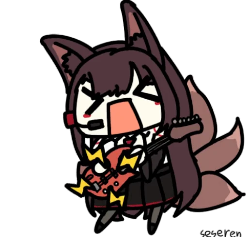 🎸 Стикер «Azur Lane (Seseren)» для Telegram